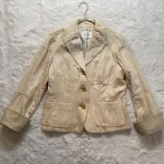 【M相当】S’eninon ♡ スニノン ムートンジャケット ベージュ Y2K