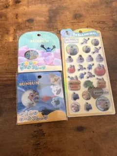 パペットスンスン おはじきシール うるちゅるポップシール