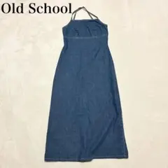 デニムキャミソールロングワンピース(4)コットン100% 可愛い サイドジッパーのサムネイル