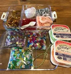 手作りアクセサリーパーツ各種、スパンコール、ビーズセット