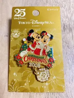 【25周年限定】東京ディズニーシー クリスマスピンバッジ2008