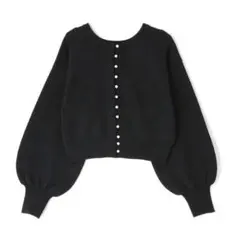 ナチュラルビューティーベーシック♡パール釦ニットカーディガン