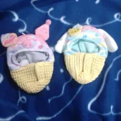 サンリオ　あつめてヌイグルミ　アイスクリームスーツ　クロミ　シナモロール