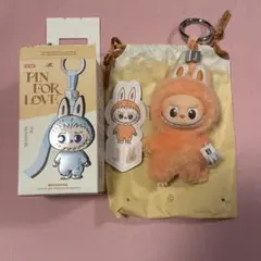 ラブブ LABUBU PIN FOR LOVE イニシャルJ