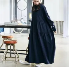 champion FREAK'S STORE別注 ティアードロングワンピース