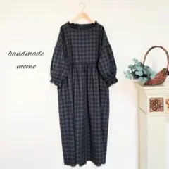 handmadeブラックウォッチ ワンピースfree