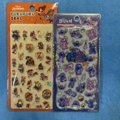 【正規品】プチドロップステッカー　スティッチ　プクプクシール　ズートピア