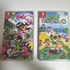Nintendo Switch ソフト あつまれどうぶつの森& スプラトゥーン2