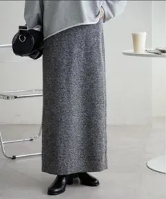 ツイードナロースカート