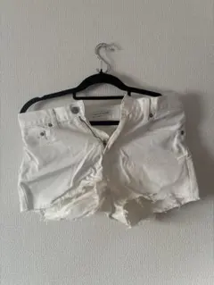 AZUL by moussyデニムショートパンツ ホワイト