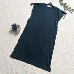 deux C ドゥセー ロングワンピース 綿100% フリーサイズ 緑