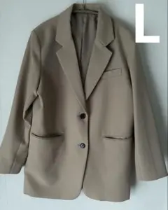 GU ベージュ オーバーサイズテーラードジャケット L
