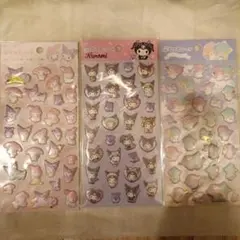 サンリオ ぷくっとシール 3枚　ダイソー