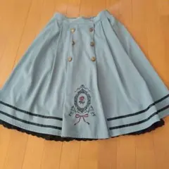 axes femme ライトブルー フレアスカート