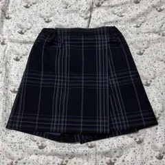 アンストリート　ラップキュロットスカート　ネイビー　120cm チェックお受験のサムネイル