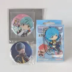 刀剣乱舞 一期一振 缶バッジ ラバーストラップ グッズ 3点 まとめ売り