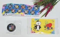 新品未開封くら寿司　BT21　オリジナルアクリルステッカー2点セット【匿名発送】