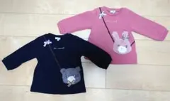 any FAM トレーナー　トップス 90cm 2枚セット　双子