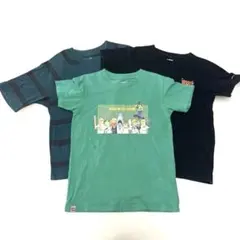 【UNIQLO】Tシャツ レゴ ボーダー 黒 ユニクロ 120cm