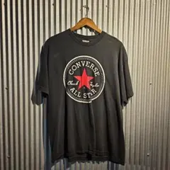 CONVERSE ヴィンテージ Tシャツ M ビッグロゴ 希少 杢ブルー 古着 