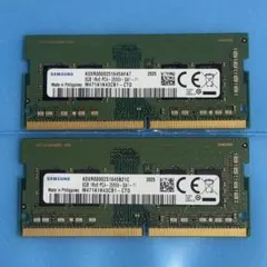 動作良好 SAMSUNG メモリ 2666V 8GB 2枚 16GB ③ - メルカリ