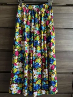 USED KENZO ヴィンテージ（エルカ期）ボタニカルフレアスカートのサムネイル