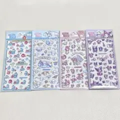 海外限定正規品 サンリオ ぷっくりシール 3D立体シール 4枚セット