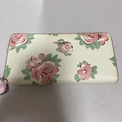 COACH フラワープリント 長財布