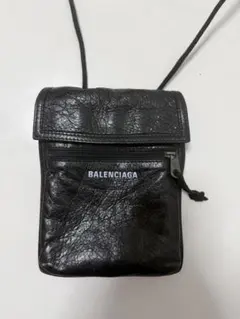 BALENCIAGA エクスプローラー　レザー ショルダーバッグ 黒のサムネイル
