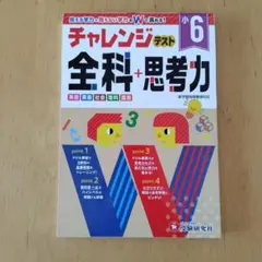 小学6年 チャレンジテスト 受験研究社　夏休み　国語　算数　理科　社会　英語のサムネイル