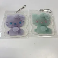 ハローキティ 50周年アニバーサリー アクリルチャーム 2個セット