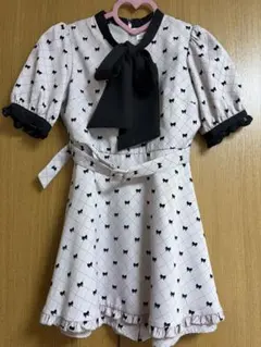 evelyn エブリン リボンロンパース ワンピース