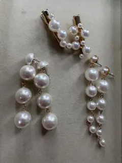 パール ヘアピン ピアス 結婚式 前撮り 成人式