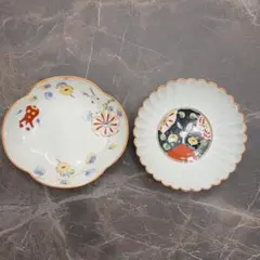 未使用級 空萌工房 波佐見焼 田口紀美子さん 皿 2点セット うさぎ