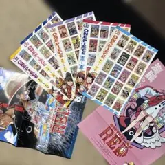 ONE PIECE FILM RED ポスター&単行本ステッカーセット