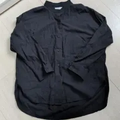 SEASON REASON ブラックボタンアップシャツ