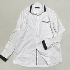 シップス◇メンズコットンワイシャツ パイピングカラー オフィスカジュアル M