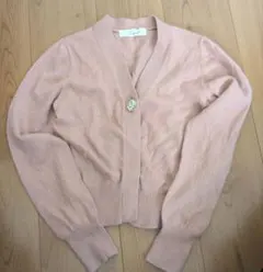 SNIDEL ビジューボタン カーディガン ピンク