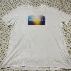 calvin klein プリント　Tシャツ　L