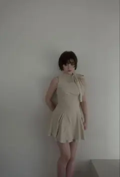 ANDMARY Fairy chiffon mini dress ivory - メルカリ