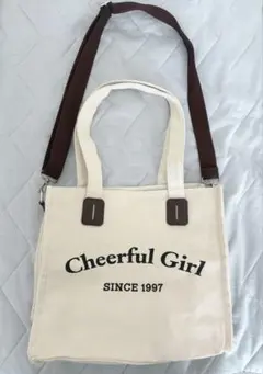 GRL 2Wayロゴプリントスクエアキャンバストートバッグのサムネイル