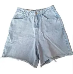 Lovetoxic　デニムハーフパンツ 140cm ライトブルー