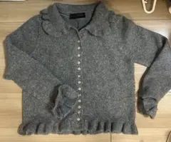 ZARA ザラ　フリルトリムニットカーディガン