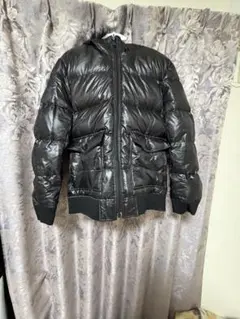 BURBERRY BLACK LABELファー付きリバーシブルダウン　ブラック