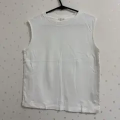 GU ノースリーブTシャツ ホワイト ブラウン 2色セット