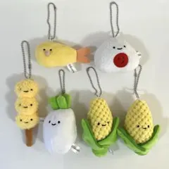 【まとめ売り】 圧縮なし にっこりーノ ぬいぐるみ キーホルダー 6個セット