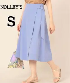 NOLLEY'S コンパクトツイルフレアラップスカート S フレアスカートのサムネイル