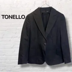 【トネッロ】イタリア製 テーラードジャケット 上品 通勤 オケージョン (40)