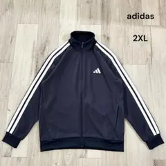 【美品】adidas トラックジャケット ジャージ 3ST WU JACKET紺のサムネイル
