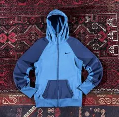 し*ー様 NIKE ナイキ フルジップ パーカー ブルー S